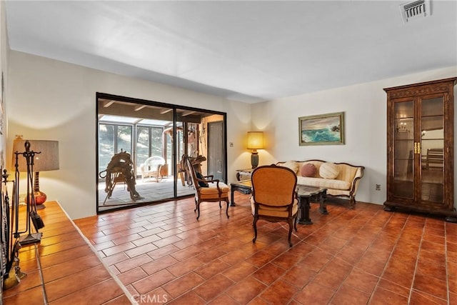 31039 Hasley Canyon Rd, Castaic, CA 91384 - living area with dark tile patterned flooring