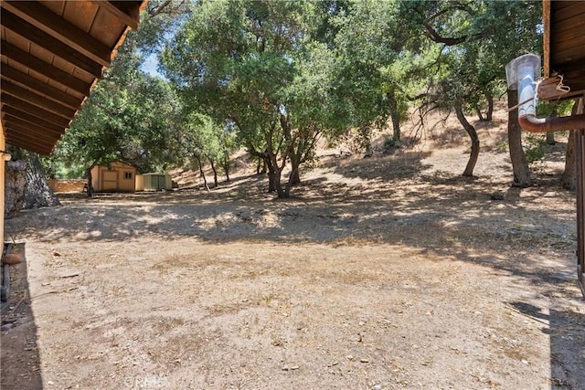 31039 Hasley Canyon Rd, Castaic, CA 91384 - view of yard with a shed