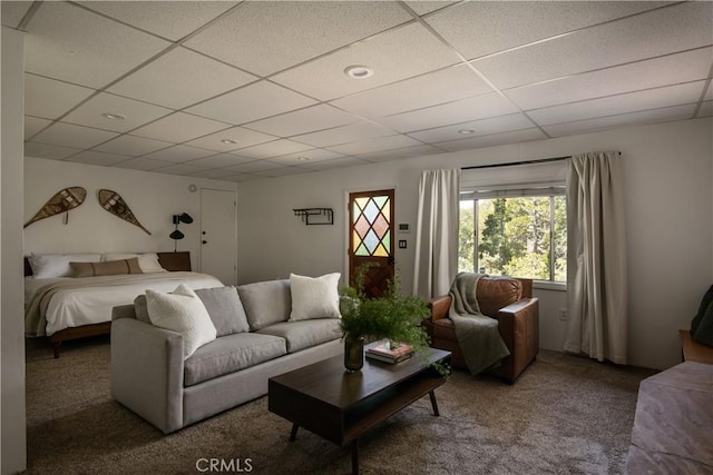 832 Rhine Rd, Lake Arrowhead, CA 92352 - bedroom featuring a paneled ceiling and carpet