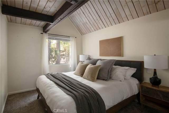 832 Rhine Rd, Lake Arrowhead, CA 92352 - bedroom with wooden ceiling and carpet