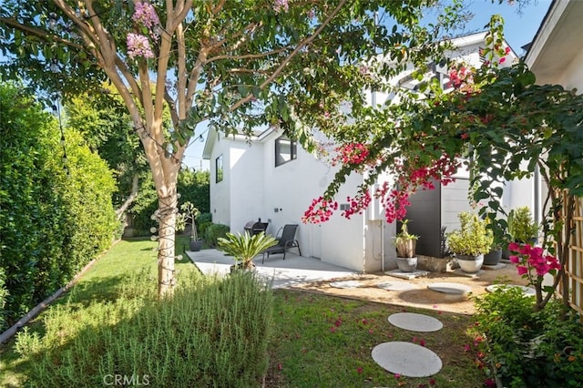 2329 Vineyard Ave, Los Angeles, CA 90016 - view of grassy yard featuring a patio