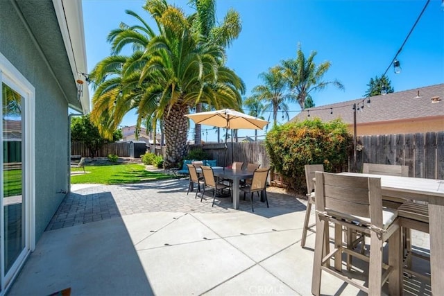 109 W Chestnut St, Nipomo, CA 93444 - fenced backyard featuring outdoor dining area and a patio area
