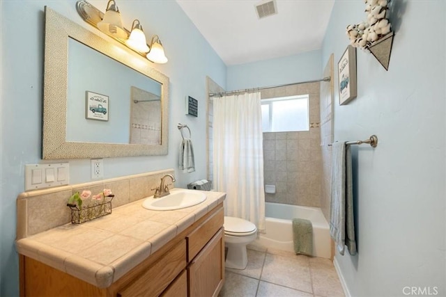 109 W Chestnut St, Nipomo, CA 93444 - bathroom featuring vanity, shower / bath combination with curtain, and tile patterned flooring