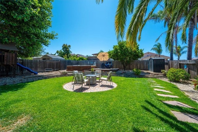 109 W Chestnut St, Nipomo, CA 93444 - fenced backyard with a patio area