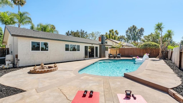 8865 Highsmith Ln, San Diego, CA 92119 - view of pool with a patio area and a fenced backyard