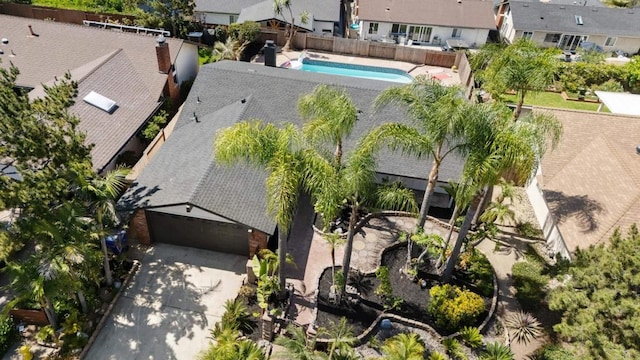 8865 Highsmith Ln, San Diego, CA 92119 - aerial view of residential area with a pool