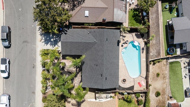 8865 Highsmith Ln, San Diego, CA 92119 - aerial view of property and surrounding area featuring a pool