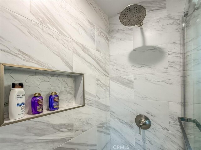24017 Sylvan St, Woodland Hills, CA 91367 - bathroom view of a marble finish shower