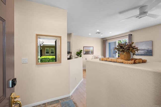 6104 Citracado Cir, Carlsbad, CA 92009 - hallway with baseboards and recessed lighting