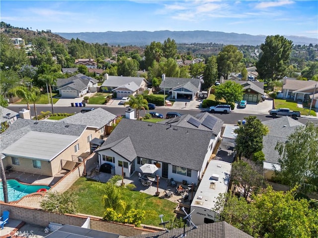 27724 Crookshank Dr, Saugus, CA 91350 - aerial view of residential area featuring a mountainous background