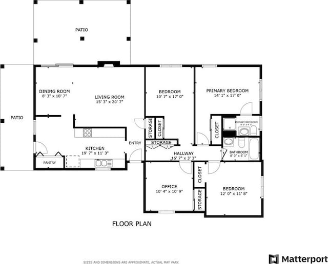 7729 Sedan Ave, West Hills, CA 91304 - view of floor plan / room layout