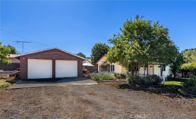 35147 Date Ave, Yucaipa, CA 92399 - view of front facade with a garage and an outdoor structure