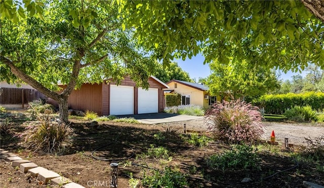 35147 Date Ave, Yucaipa, CA 92399 - view of front of property featuring an outbuilding and concrete driveway