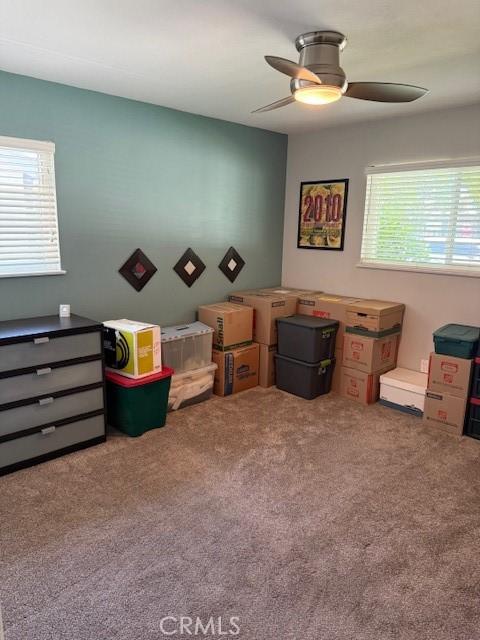 1640 Valencia Ave, Placentia, CA 92870 - carpeted bedroom with a ceiling fan