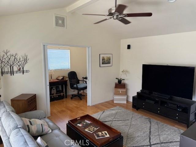 1640 Valencia Ave, Placentia, CA 92870 - living area featuring ceiling fan and light wood-style flooring