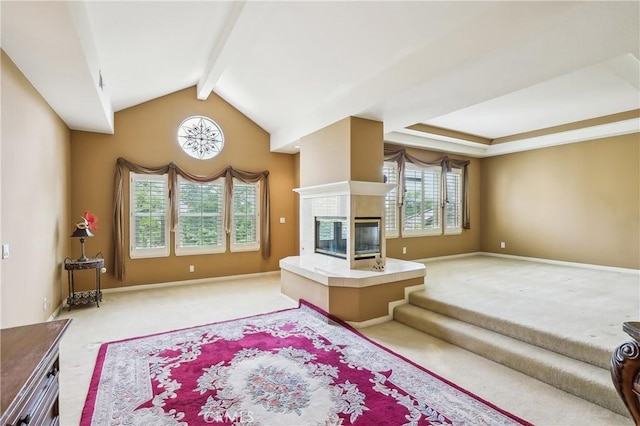 26942 Willow Tree Ln, Laguna Hills, CA 92653 - living area featuring carpet floors and a tile fireplace