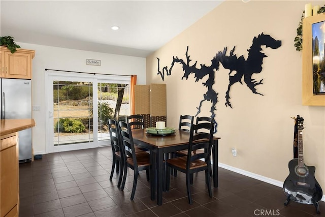 4766 Egret Ln, Paso Robles, CA 93446 - dining area with dark tile patterned floors and recessed lighting