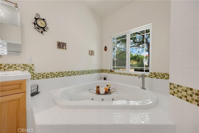 4766 Egret Ln, Paso Robles, CA 93446 - full bath with vanity and a tub with jets