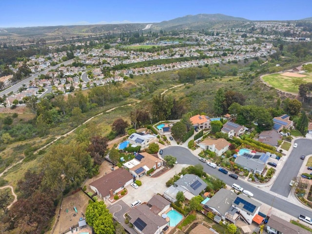 5550 La Cuenta Dr, San Diego, CA 92124 - aerial view of property's location with nearby suburban area and mountains