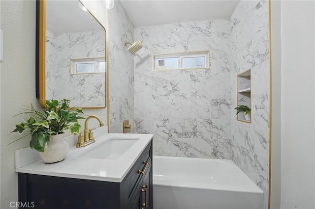 8680 Evergreen Ave, South Gate, CA 90280 - bathroom with vanity and shower / bathtub combination
