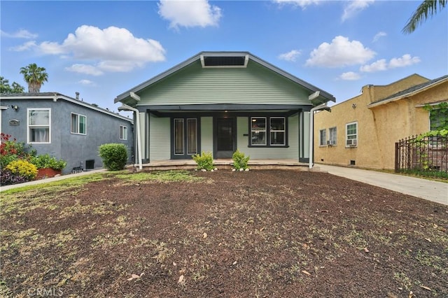 8680 Evergreen Ave, South Gate, CA 90280 - view of front of property with covered porch and driveway
