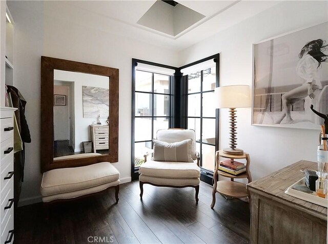 229 Marine Pl, Manhattan Beach, CA 90266 - living area featuring dark wood-type flooring