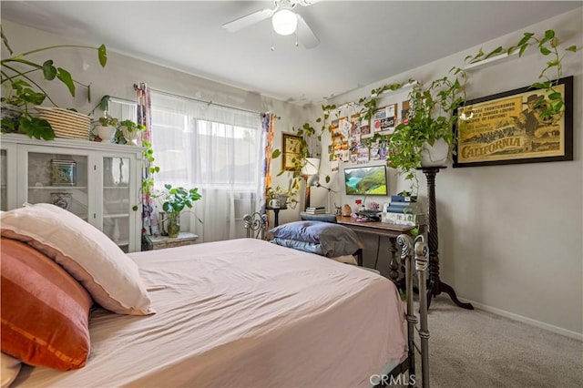 418 E Harvard Rd Unit D, Burbank, CA 91501 - bedroom featuring carpet flooring and a ceiling fan