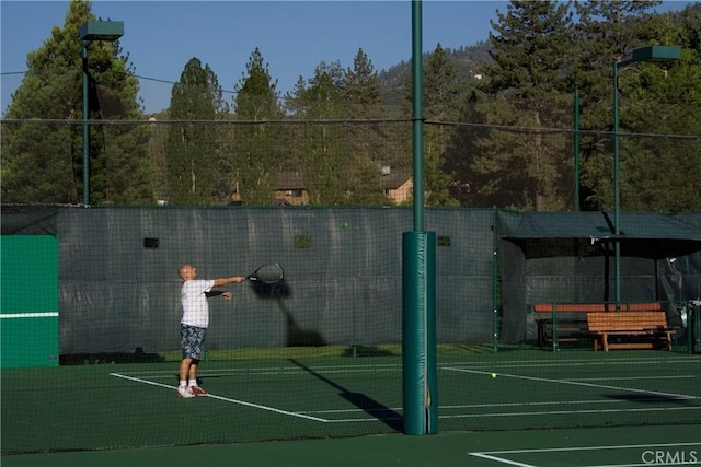 2229 Birchwood Way, Pine Mountain Club, CA 93222 - view of tennis court