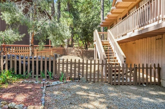 2229 Birchwood Way, Pine Mountain Club, CA 93222 - exterior space featuring stairway and a deck