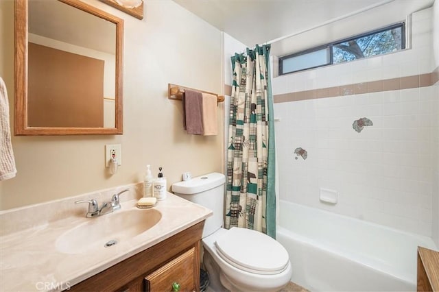 2229 Birchwood Way, Pine Mountain Club, CA 93222 - bathroom with vanity and shower / bath combination with curtain
