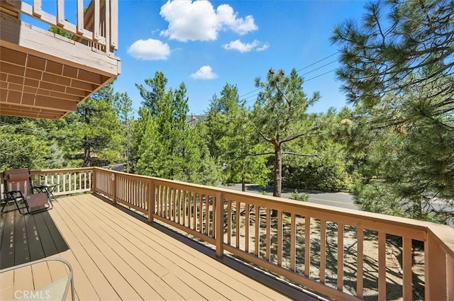 2229 Birchwood Way, Pine Mountain Club, CA 93222 - wooden terrace with view of scattered trees