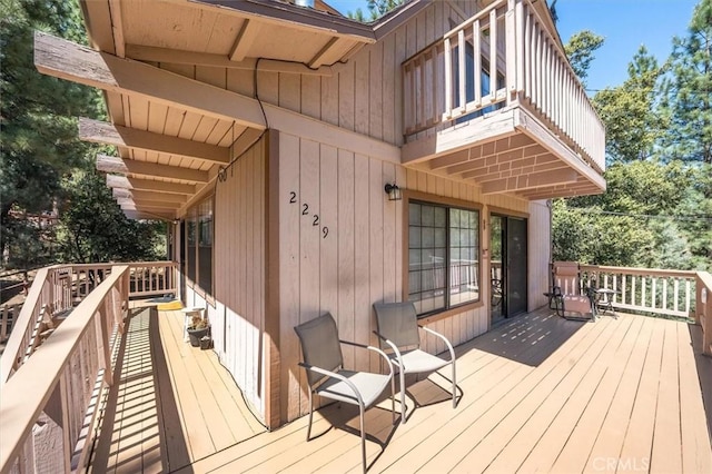 2229 Birchwood Way, Pine Mountain Club, CA 93222 - view of wooden terrace