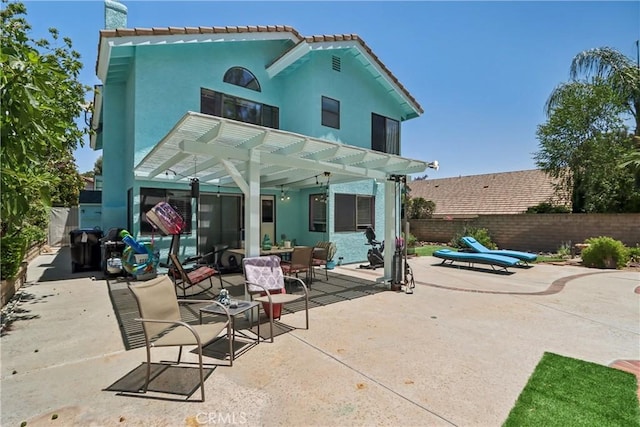 22024 Jeffers Ln, Saugus, CA 91350 - view of patio / terrace featuring a pergola