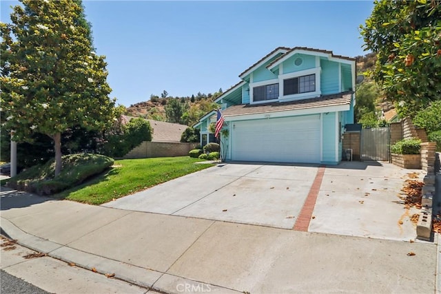 22024 Jeffers Ln, Saugus, CA 91350 - traditional-style house with concrete driveway and a garage