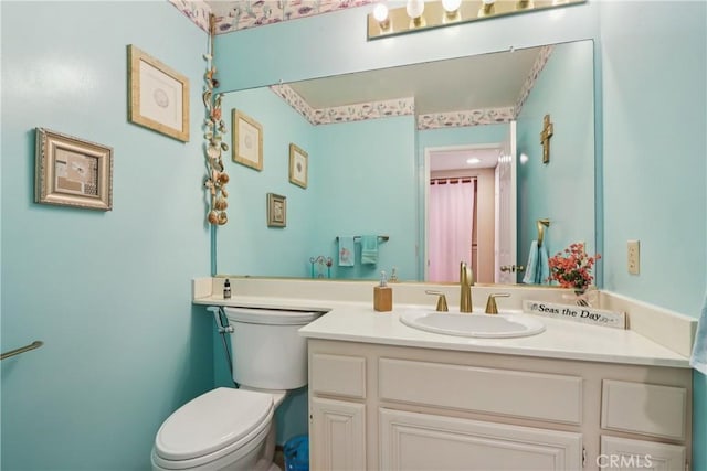 22024 Jeffers Ln, Saugus, CA 91350 - bathroom featuring vanity and toilet