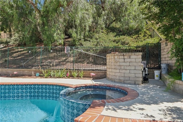 22024 Jeffers Ln, Saugus, CA 91350 - view of swimming pool featuring a pool with connected hot tub