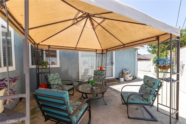14913 San Ardo Dr, La Mirada, CA 90638 - view of patio with a gazebo and outdoor lounge area