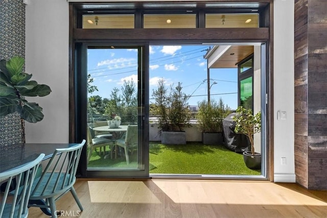 802 Bard St, Hermosa Beach, CA 90254 - doorway featuring wood finished floors and plenty of natural light