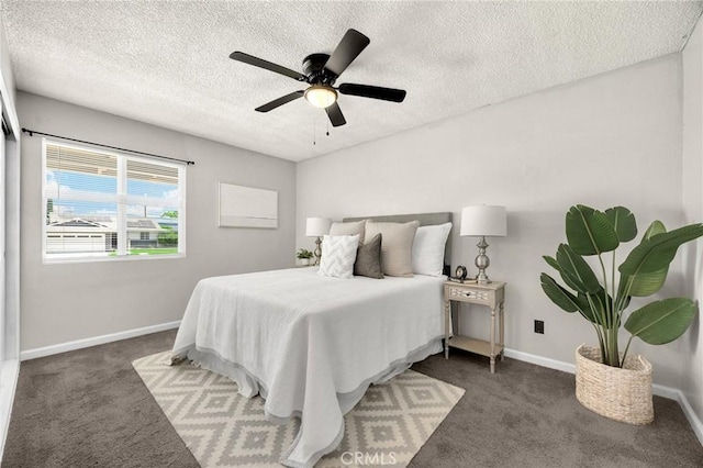 350 E Olive Ave, La Habra, CA 90631 - carpeted bedroom with a textured ceiling and a ceiling fan