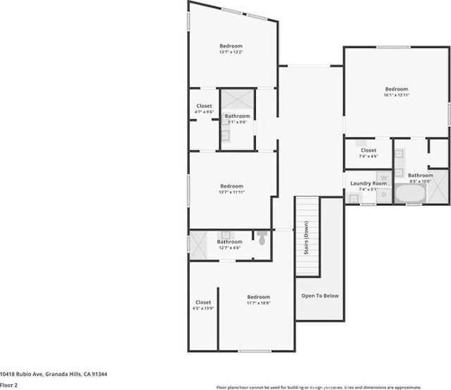 10418 Rubio Ave, Granada Hills, CA 91344 - view of home floor plan