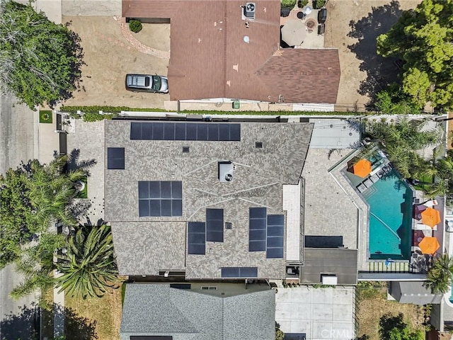 10418 Rubio Ave, Granada Hills, CA 91344 - aerial view of property and surrounding area featuring a pool area