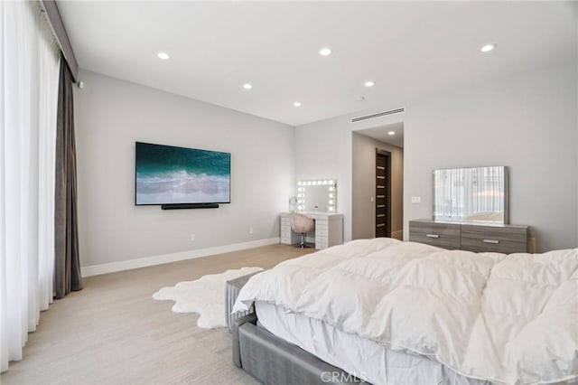 10418 Rubio Ave, Granada Hills, CA 91344 - bedroom featuring recessed lighting and light wood-type flooring