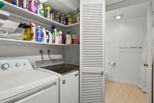 3611 S Bear St Unit K, Santa Ana, CA 92704 - laundry room with washer and clothes dryer and light flooring