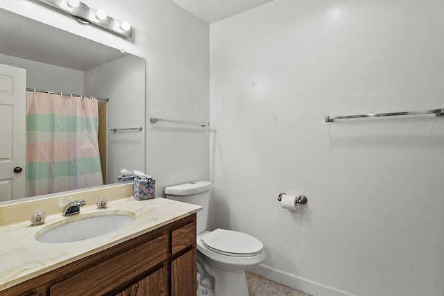 3611 S Bear St Unit K, Santa Ana, CA 92704 - full bathroom with vanity, tile patterned flooring, and a shower with shower curtain