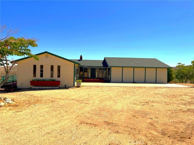 28714 Cruthers Creek Rd, Pearblossom, CA 93553 - rear view of property featuring a chimney