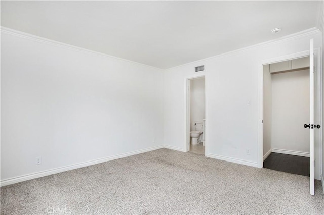 34561 Calle Portola, Dana Point, CA 92624 - unfurnished bedroom featuring carpet floors, ornamental molding, and ensuite bathroom