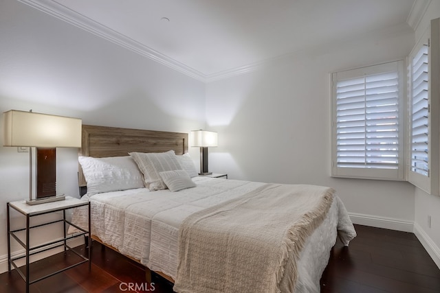 2569 Bungalow Pl, Corona Del Mar, CA 92625 - bedroom with ornamental molding and wood-type flooring