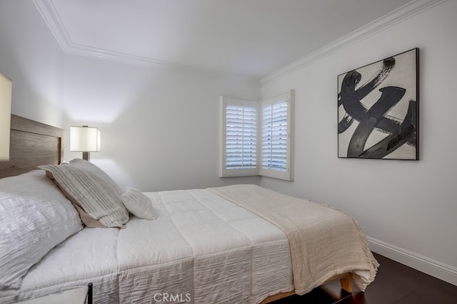 2569 Bungalow Pl, Corona Del Mar, CA 92625 - bedroom featuring ornamental molding and wood finished floors