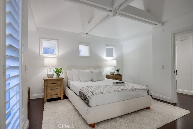 2569 Bungalow Pl, Corona Del Mar, CA 92625 - bedroom featuring beamed ceiling and wood finished floors