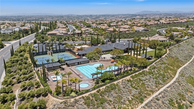 44316 Revana St, Temecula, CA 92592 - aerial view of residential area with a pool area